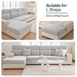 WEYOND Chaise Couch Cover L Shape Large Super