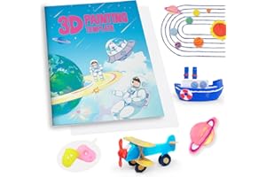 SONGTIY 3D Painting Drawing Book, 40 Patterns Reusable Painting Graffiti Template, Creative Stencil Molds with A PVC Plate for Beginner and Crafter, Christmas Birthday DIY Ideas Gift