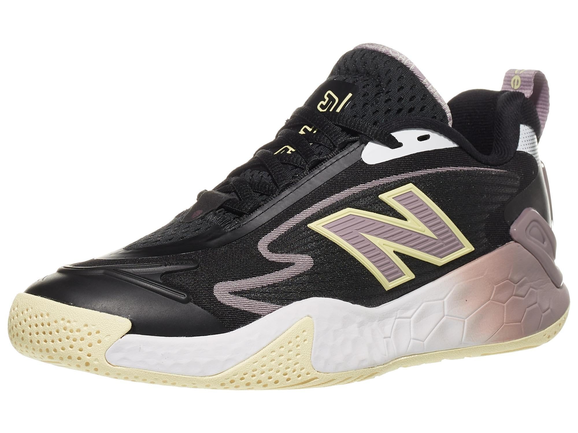 New Balance Women’s Fresh Foam X Ct-Rally Tennis Shoe, Black/White, 5 Wide