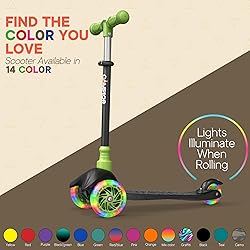 Black & Green Mini 3 Wheel Scooter for Kids