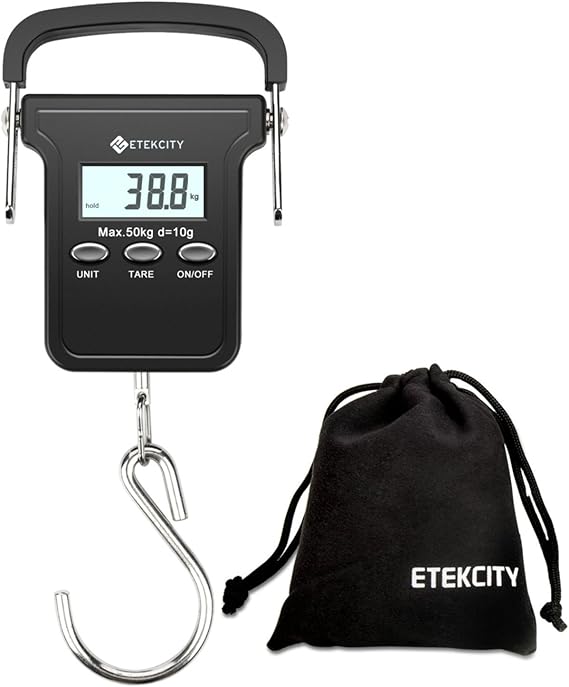 Etekcity Digital Luggage Scale, Portable Traveling Trip Hanging Fishing