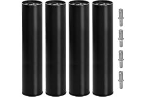 SKUEHOD 12 Inch Bed Legs Replacement for Adjustable Bed Base Frame, Non-Adjustable Screw in Bed Feet, Set of 4