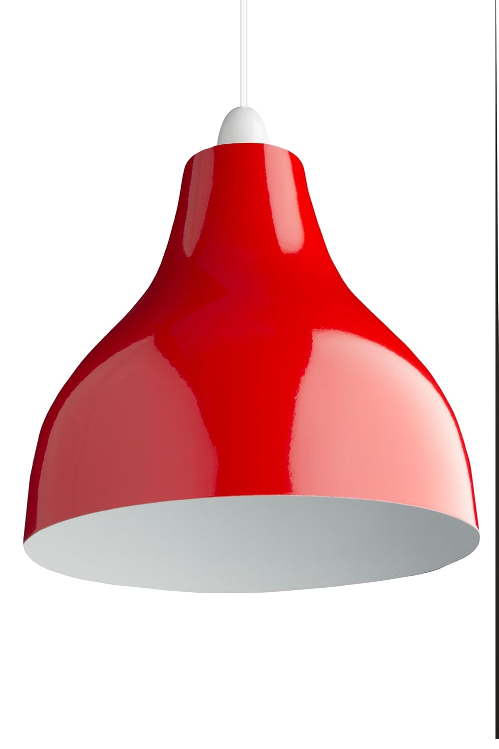 Retro Modern Cafe Style Bistro Dome Glossy Ceiling Metal Light Shade