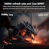 Z Edge UG32P 32 Inch Curved Gaming Monitor 240Hz 1ms MPRT 1080p FreeSync view 2