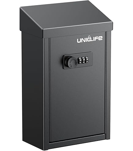 WeHere Mailbox with Wi-Fi Bridge, Wall Mount Locking Postbox for
