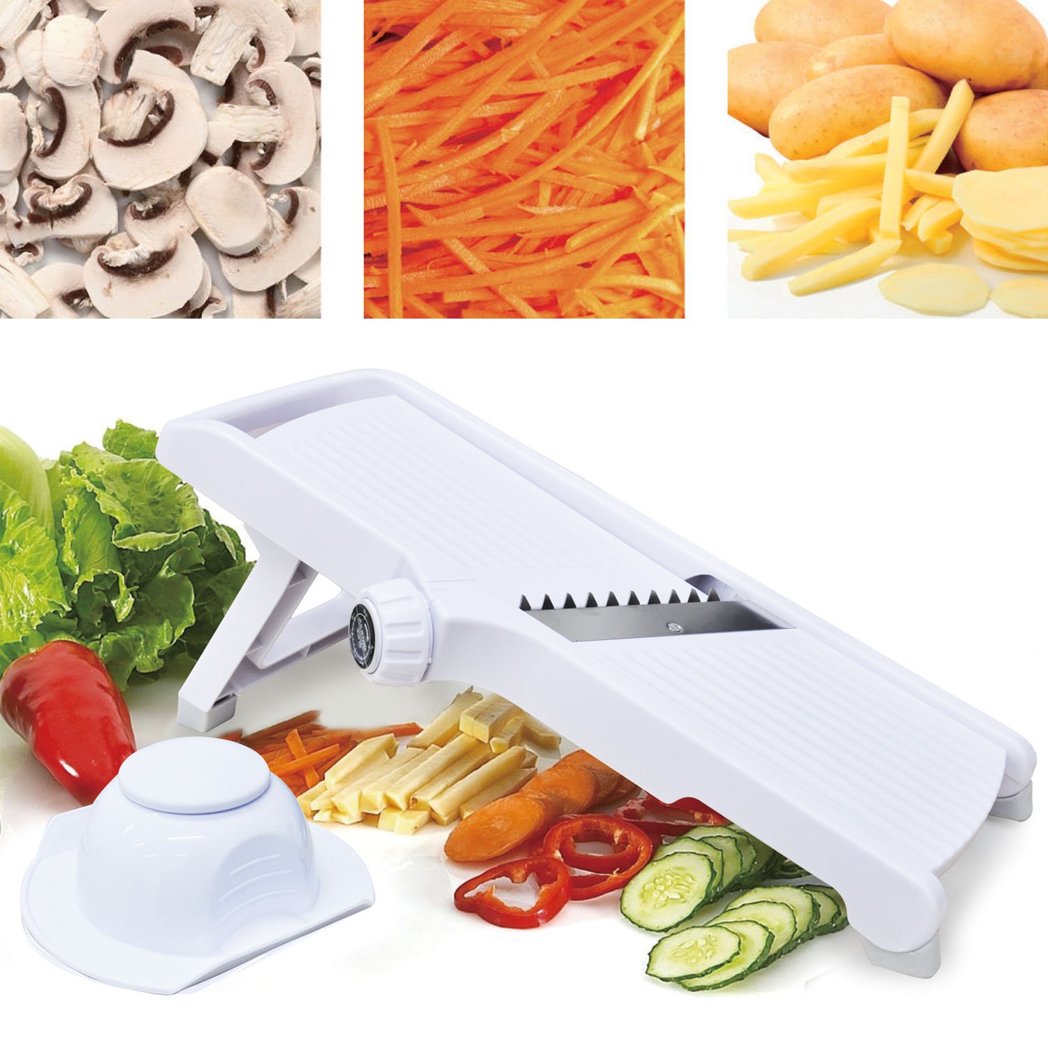 Top Home Solutions Professional Mandolin Slicer Julienne Cutter Chopper