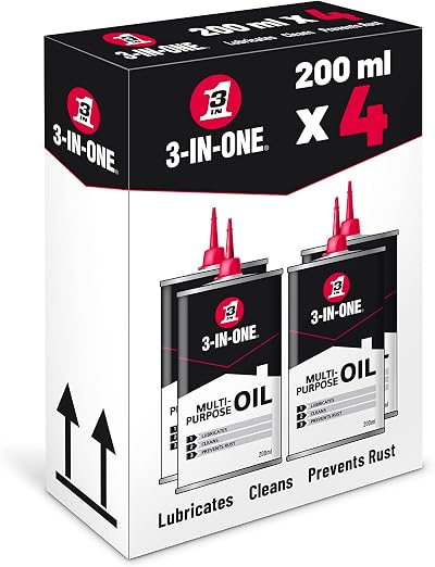 3-IN-ONE Multi-Purpose Drip Oil Flexican 200ml Precision Lubricant 4x 200ml