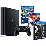 Playstation 4 Konsole PS4 Slim 1Tb MEGAPACK 5 Spiele! The Last Of Us + Uncharted Collection (3 im 1) + God of War: Remastered HD