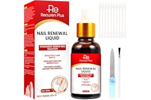 RECUREN PLUS Extra Strength Toenail Renewal Treatment: Nail Repair for Damaged Cracked Discolored Nails - Tea Tree Formula for Fast Nail Repair & Growth Strengthener