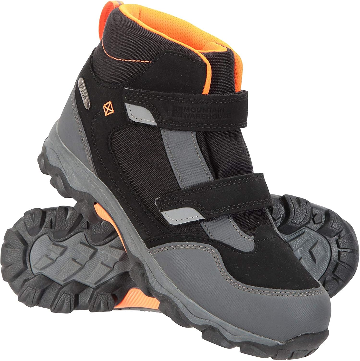 mens waterproof walking boots with velcro fastening