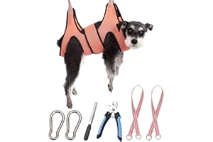 Kkiimatt Dog Pet Grooming Hammock, Dog Hanging Harness for Nail Clipping, Dog Nail Trimming Cutting Hammock, Dog Grooming Sli