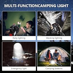 BIGSUN Spotlight Flashlight, 12800 mAh Rechargeable