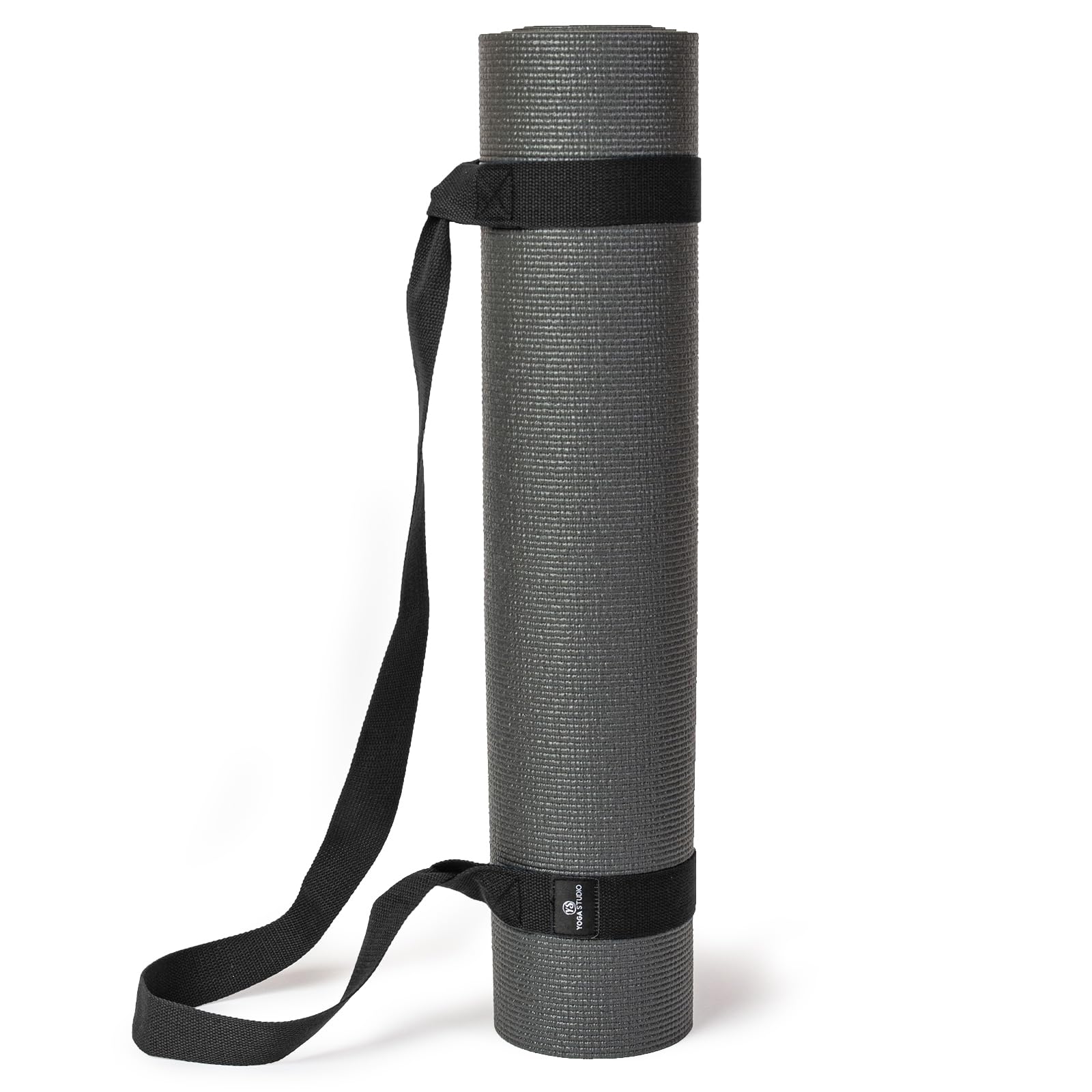 Yoga Studio Yoga Mat Carry Strap - 4 x 137cm, Multipurpose Mat Strap with Adjustable Loops, Black