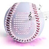 SOVEPHO Bluetooth Speaker Baseball | Glow in The Dark LED, Music Sync Light, Rechargeable, Night Game Camping Backyard