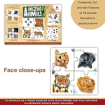 Toykraft Educational Puzzle - Amazing Animals