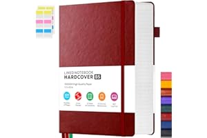 Thick Notebook Journals for Writing, Hardcover College Ruled Notebook Lined Journal for School Office Women and Men Work Orga
