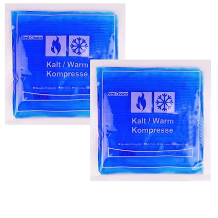 2 Stück Kalt Warm Kompressen 15 x 15 cm