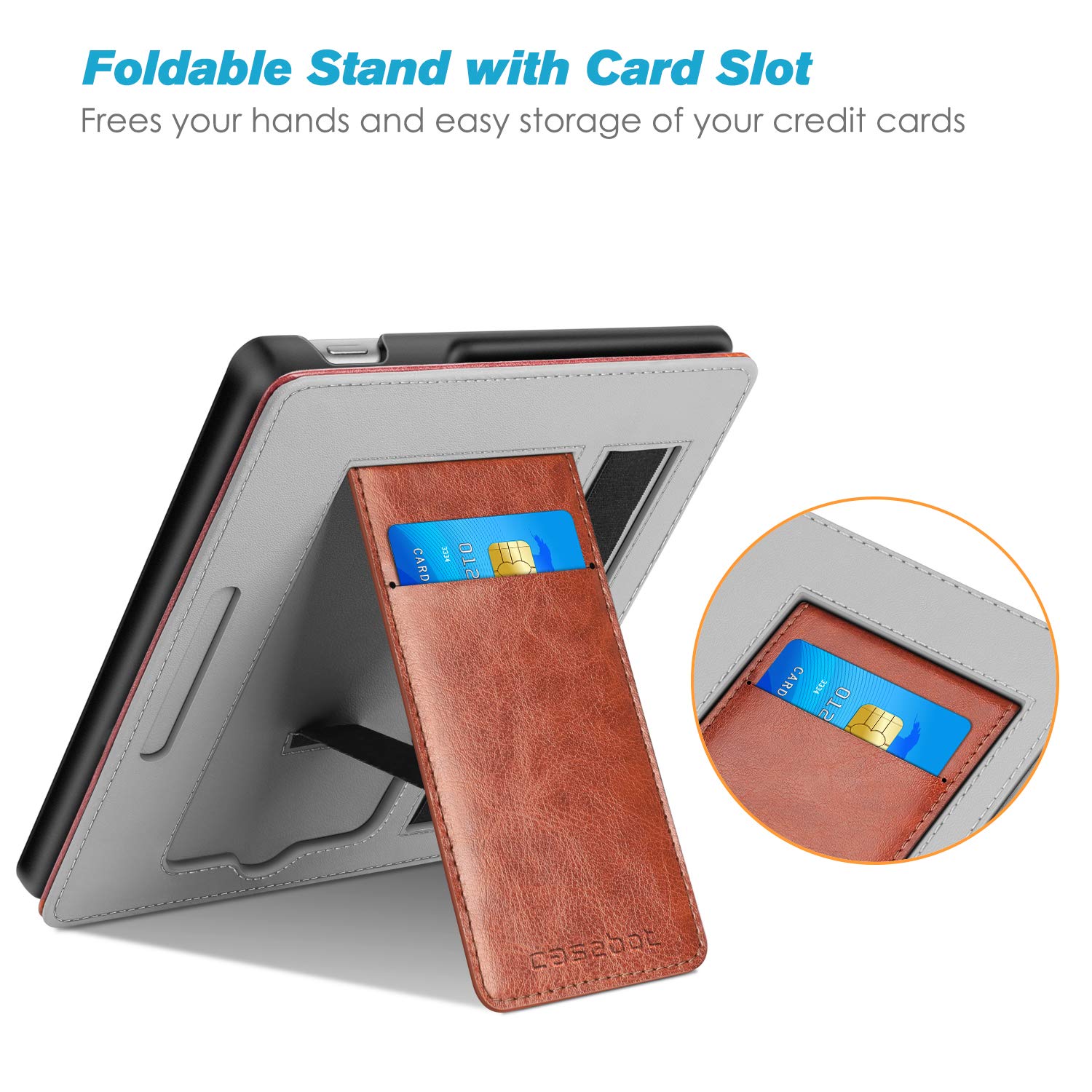 For Kindle Oasis 10th Gen 2019 / 9th Gen 2017 Case Stand Cover with