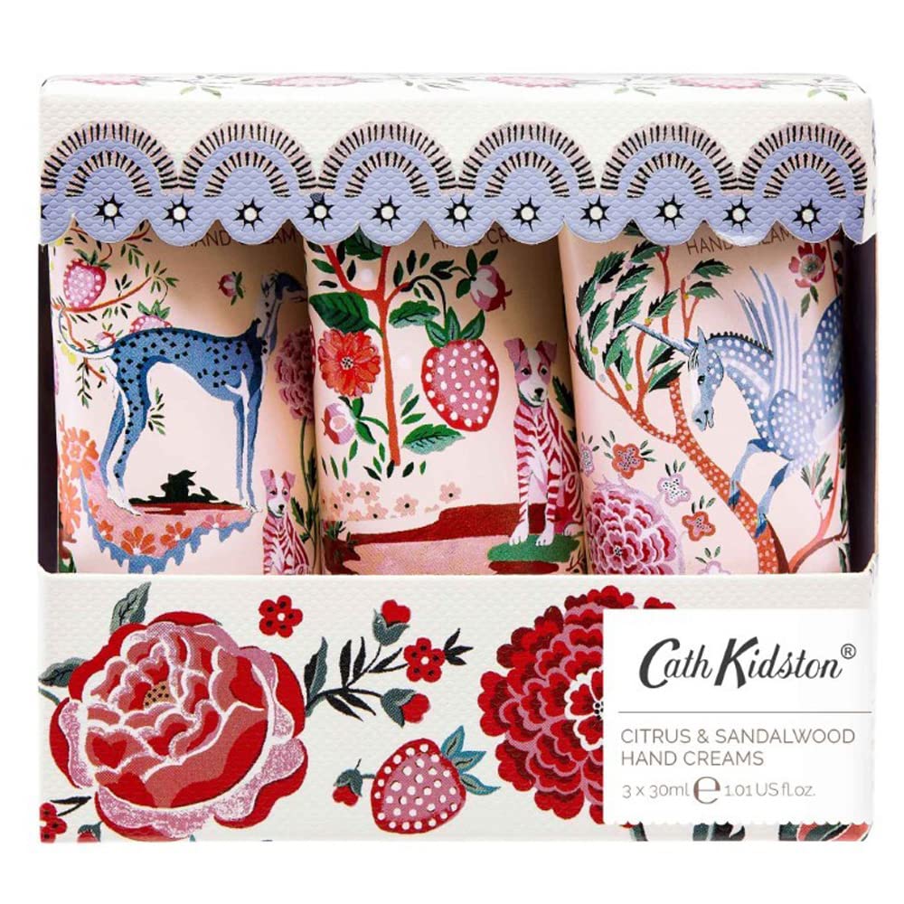 Cath Kidston Beauty Artist Kingdom Hand Cream Trio Gift Set, 3 x 30ml