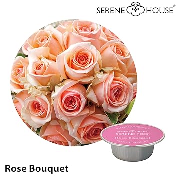 serene house wachs pod 4g - Rose Bouquet 6er Pack - Duftkapsel Wachskapsel für Serene Pod Auto Duftsystem JAZZ (kleine Kapsel