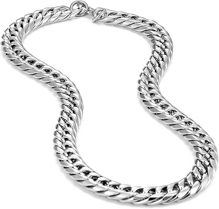 UrbanJewelry Men's Stainless Steel Chain Necklace Ultra Thick and Wide