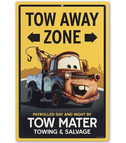 Disney Pixar Cars Welcome to Radiator Springs Hanging Wood Wall