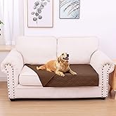 hyha Waterproof Dog Bed Blanket, Soft Pet Blankets, Waterproof Couch Cover for Dogs, Reversible Sofa Covers Washable for Furniture (30x53 Inch, Brown/Brown)