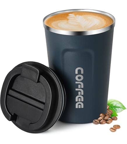 Volhoply Tasse à Café Isotherme En Acier Inoxydable De 414