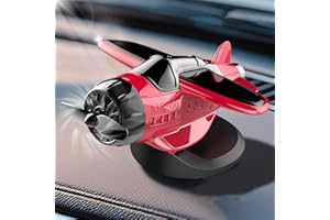 Solar Powered Airplane Shaped Car Ornaments, Solar Powered Airplane for Car, Rotate Airplanes Ornaments for Interior Dashboar