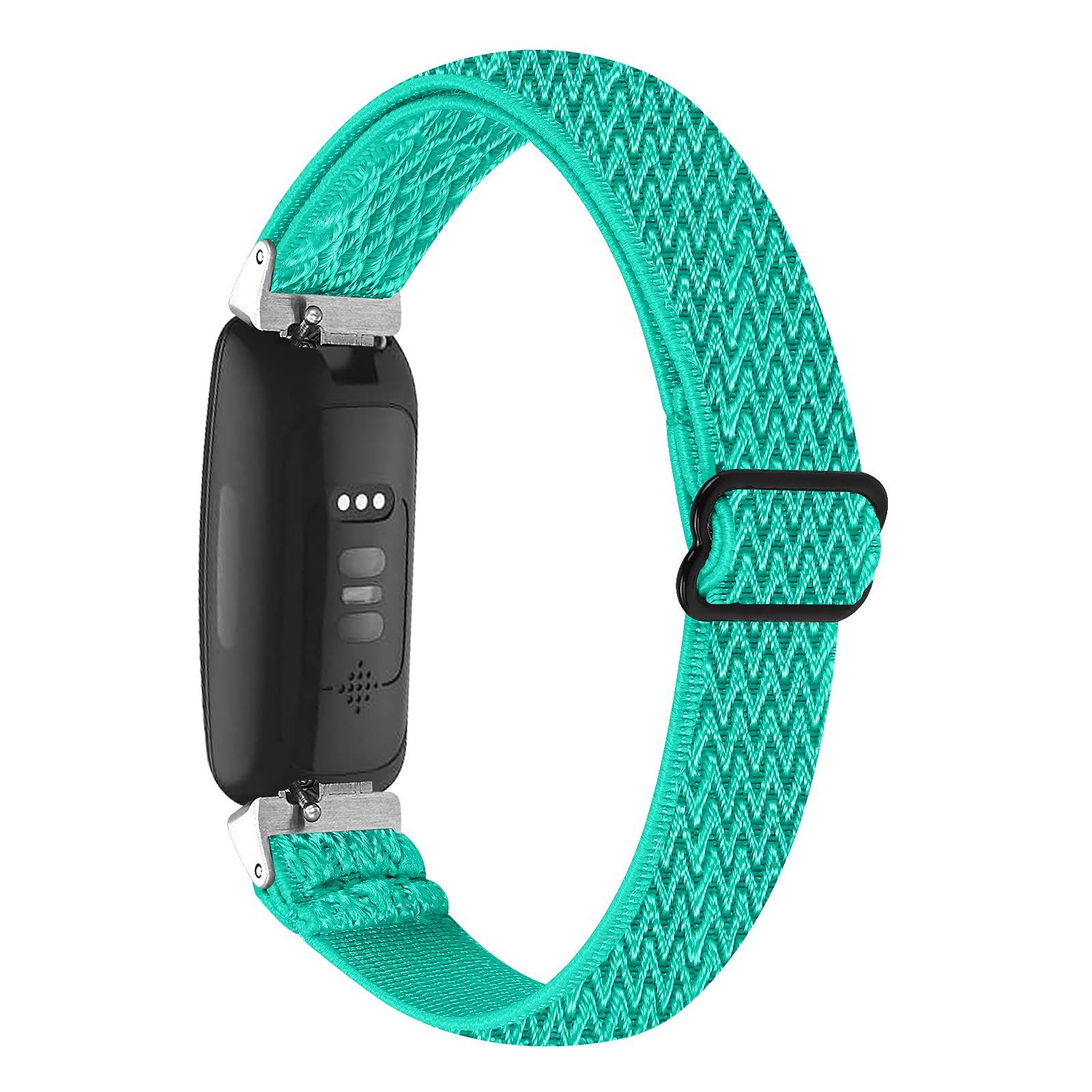 Gimuk Elastic Strap compatible with Fitbit Inspire 2/Inspire/Inspire HR/Ace 2/Ace 3, Women Men Soft Breathable Nylon Fabric Sport Replacement Watch Strap Band Stretchy Wristband (Green)
