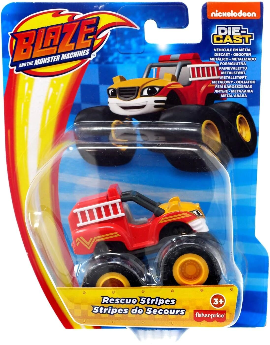 Blaze And The Monster Machines Diecast Vehicle - Rescue Stripes