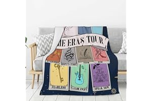 STPLATE Music Lovers Throw Blanket, Tarot Blanket, Album Inspired Soft Blanket, Fashion Blanket for Bed Couch Sofa Bedroom Living Room, Music Fan Gifts (50 * 60)