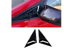 Xhfarce Window Louvers for 8th Gen Honda Civic 2006 2007 2008 2009 2010 2011 Accessories Front Side Window Louvers Air Vent Shades Panel Cover Exterior Decoration Accessories（Front Side Bright Black）