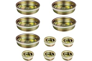 CUNGUV 2" and 3/4" Steel Bung Plug with Gasket, Drum Closure Bung Plug Cap with Plated Coated for 55 Gallon Barrel,5 Sets
