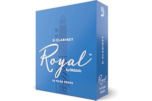 RICO D’Addario Woodwinds - Royal Eb Clarinet Reeds - E Flat Clarinet Reeds - Reeds for Clarinet - Clarinet Eb Reeds - Strong Spine - Filed Cut - Strength 2.5