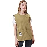 Nanxson Waterproof Cobbler Apron for Women with Pockets Barber Smock Buckle Design Hair Stylist Apron for Kitchen Garden Men