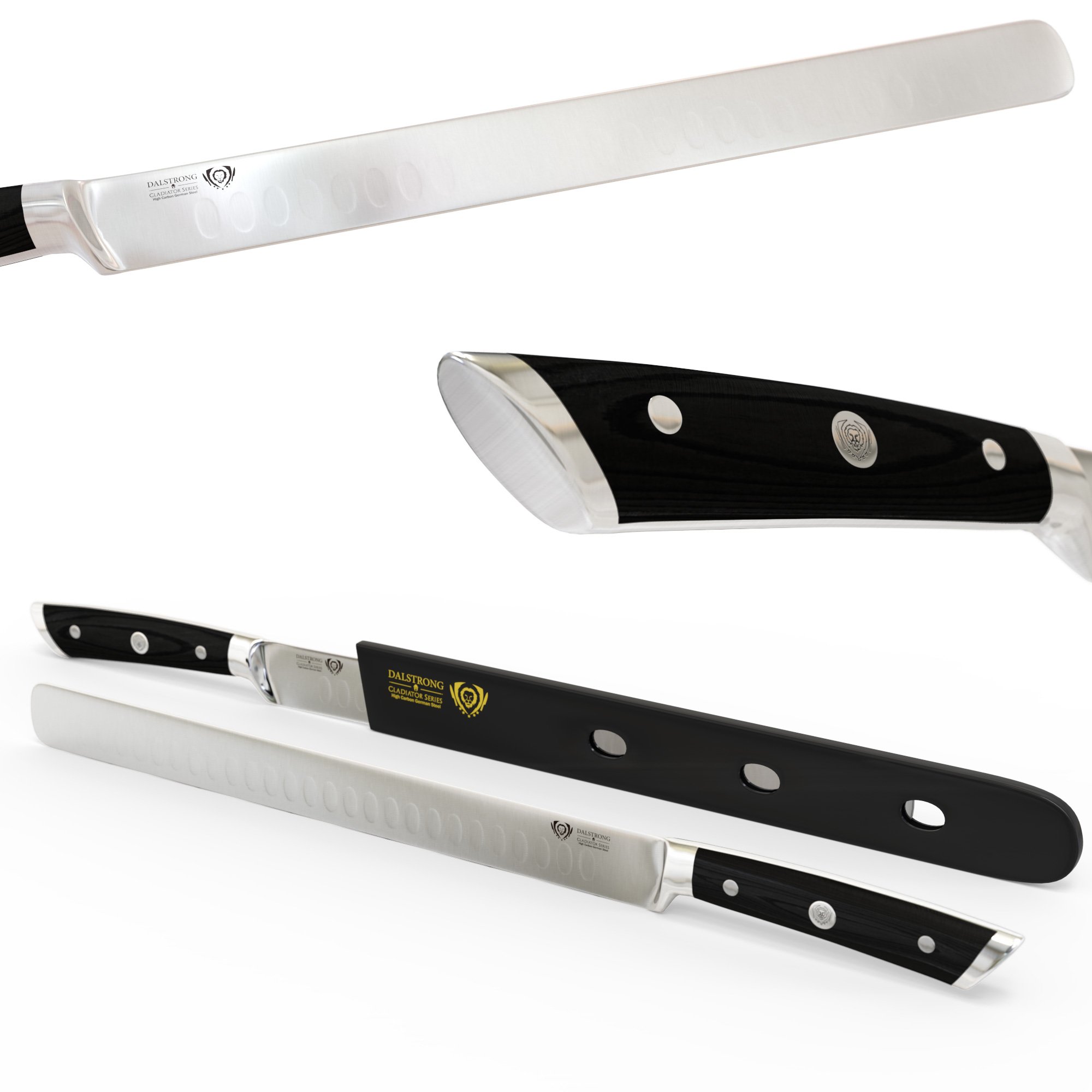 DALSTRONG Slicing Carving Knife 12" Granton Edge Gladiator Series