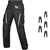 Summer Motorcycle Pants for Men with CE Armor | Adjustable Fit and Waterproof Shell,with Armor for Touring and Dirt Bike Use
