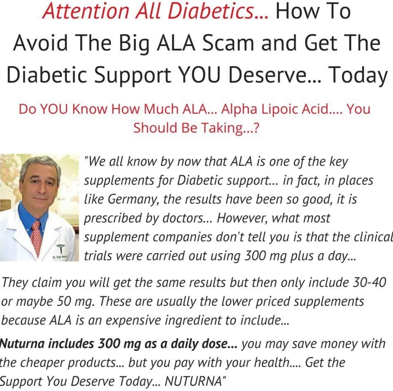Diabetic Support Formula - 28 Vitamins Minerals Herbs with 300 mg Alpha Lipoic Acid for Blood Sugar Support & Extra Energy Support - Diabetes Nutritional Supplement for Men & Women: Health & Personal Care