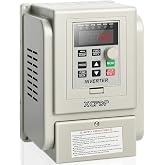 XCFDP AC 220V/2.2kw 3HP Variable Frequency Drive,12A VFD Inverter Single Phase to 3 Phase Frequency Converter for Spindle Motor Speed Control(Single-Phase Input, 3 Phase Output)