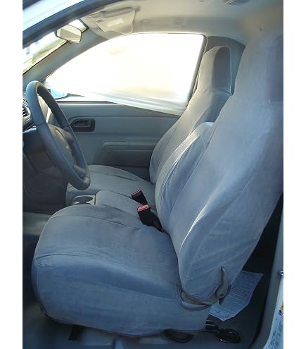 Designcovers Front Seat Covers For 2004-2012 Chevy Colorado - 60/40 Bench, Black/Charcoal
