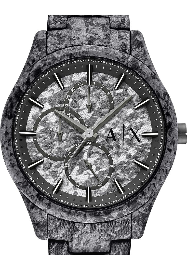 Armani Exchange Watch for Men, Automatic Movement and 46mm Case Size with Stainless Steel, Leather or Silicone Strap 5