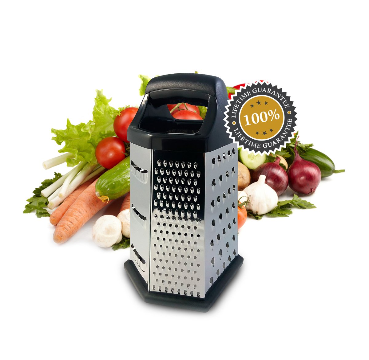 Isabella Dora Cheese Grater Perfect Stainless Steel Box Grater for