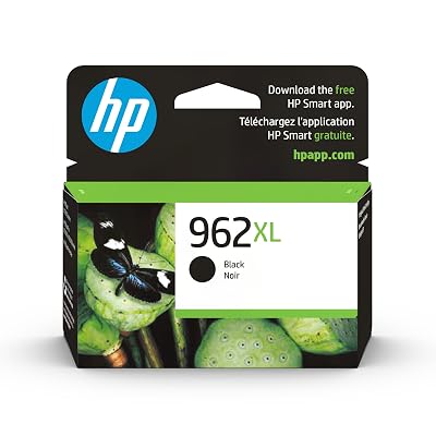 HP 962XL Black High-Yield Ink Cartridge | Works with OfficeJet 9010, Pro 9010, 9020 | Eligible for Instant Ink | 3JA03AN