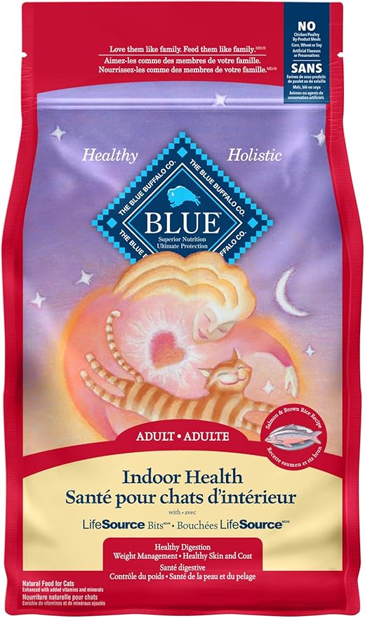 blue buffalo indoor health cat food salmon