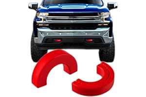 YINNIANETS Custom Tow Hook Covers Compatible with 2007-2024 Chevry Silverado 1500 & 2007-2018 GMC Sierra 1500,Tow Hitch Cover Car Tow Hooks Fits Silverado/Sierra 1500 Accessories（Red）