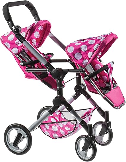 Lissi Modern Twin Baby Doll Stroller 