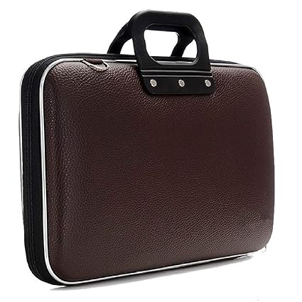 Hi-MaK 15.6 Brown Laptop Briefcase