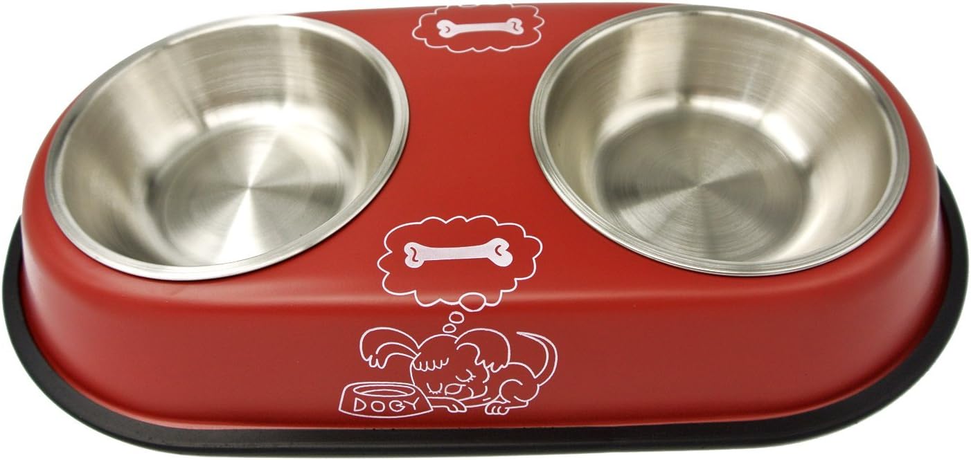 Food Bowls for Puppy Two Bowls Set for Small Dogs Dog Bowls Water Bowls Dog Bowls Stainless Steel …
