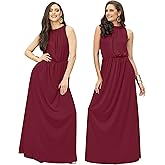 KOH KOH 2026 Sexy Sleeveless Flowy Summer Casual Formal Gown